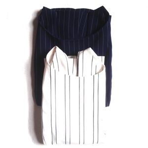 WHBM • 2 pinstriped sleeveless tops